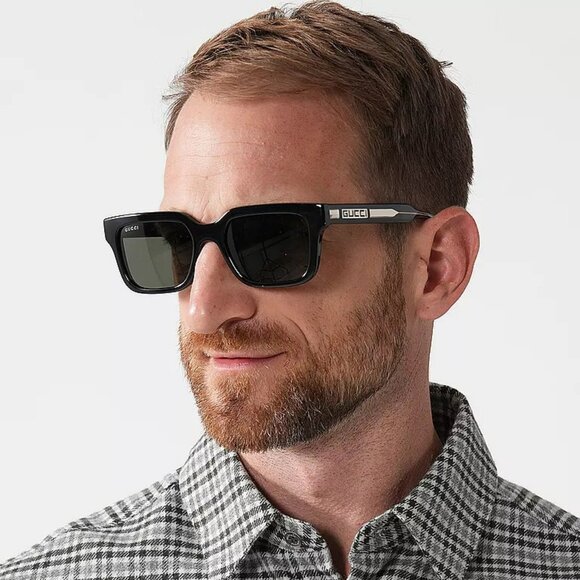 Gucci Men Black Grey Square BRAND NEW Sunglasses GG1732SK 001 - Picture 10 of 11